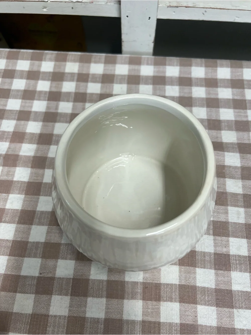 Mushroom canister ceramic red white cookie jar decor